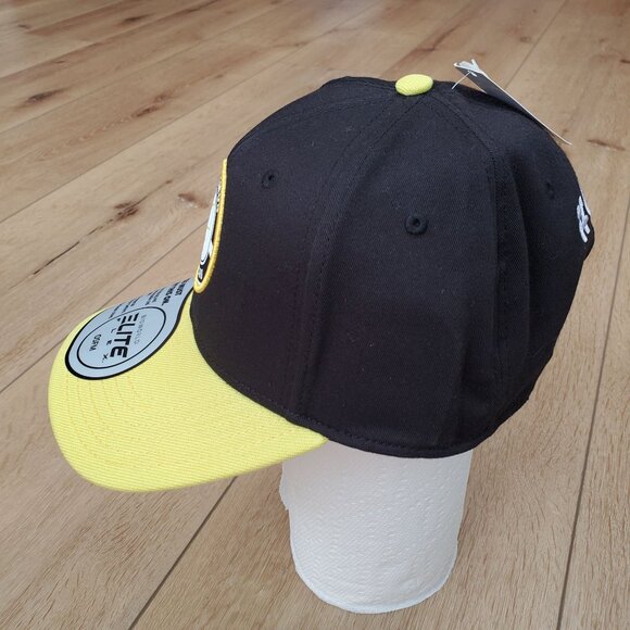 POKÉMON PIKACHU Patch Hat Curved Tail Logo Elite Flex Snapback Ball Cap #025 New - Picture 2 of 16